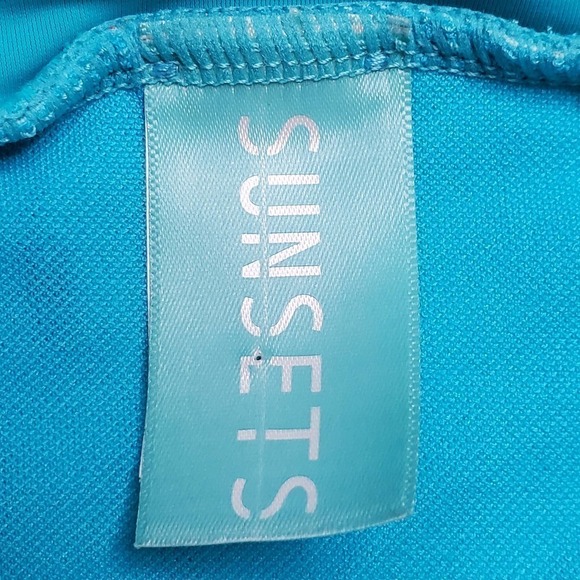 Sunsets Separates Tidal Wave Shirred Bikini Sz L - Picture 4 of 13